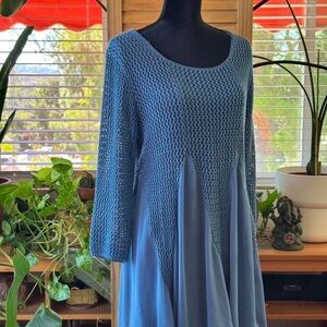 Christina Blue Knit Dress